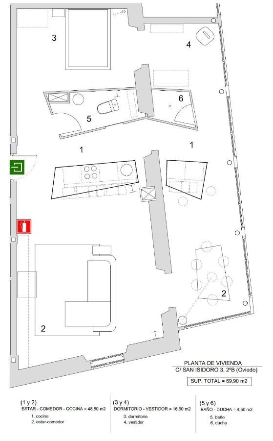 Loft-Atelier En Oviedo Apartamento Exterior foto